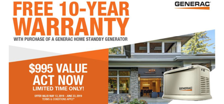 Generac to Incentivize Homeowners Who Plan Ahead with Extended Warranty Generac to Incentivize Homeowners Who Plan Ahead with Extended Warranty