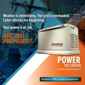 Guardian 22kW Backup Generator with Whole House Transfer Switch