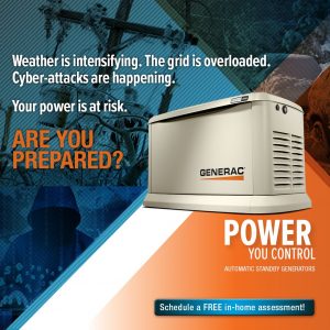 Guardian 11kW Backup Generator with 16-circuit Transfer Switch