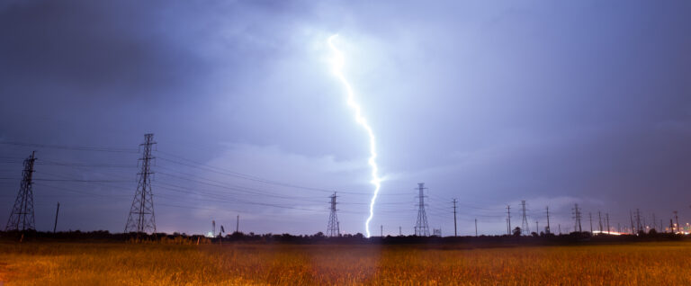 Severe Texas weather over power lines, the kind of storm that causes extended outages